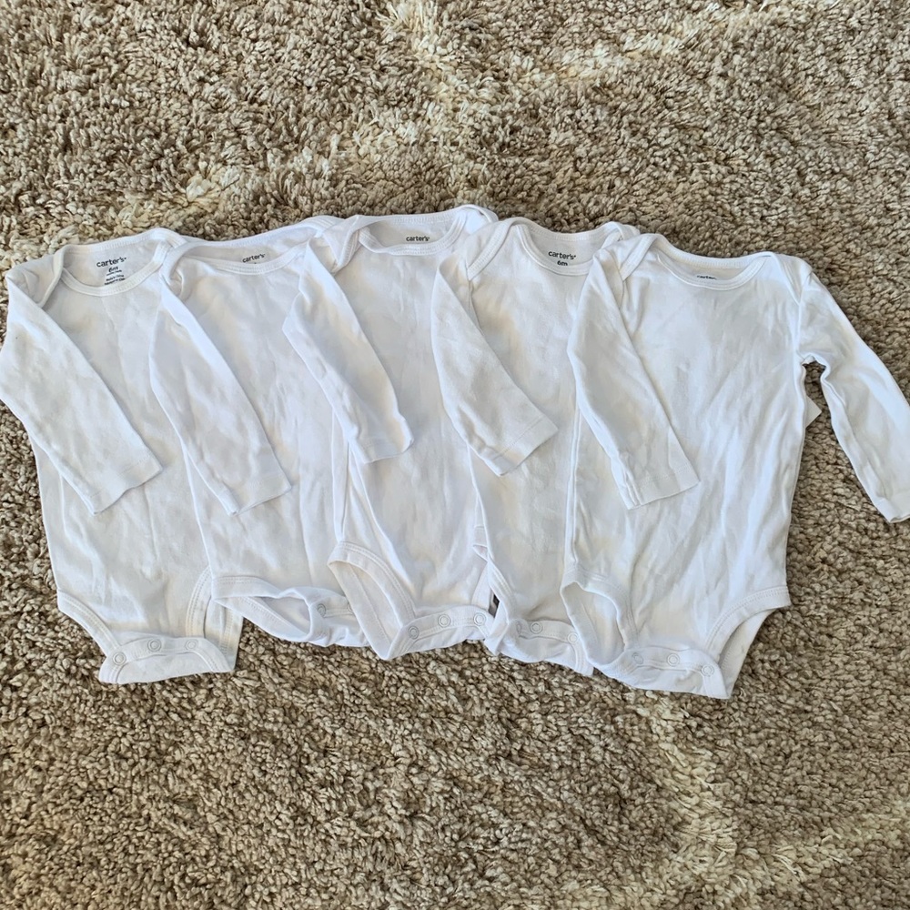 Carter’s- long sleeve bodysuits